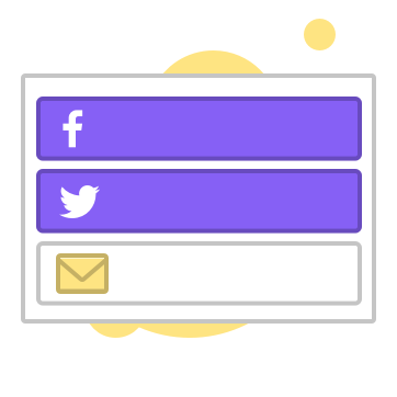 Sim, com redes sociais e email